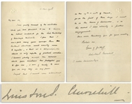 Winston Churchill Autograph Letter Signed -- ...I am a good many years younger than Rectorial standards would usually seem to require...a disqualification...only capable of gradual correction...